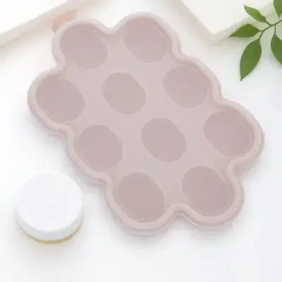 

Baby Food Freezer Tray Silicone Ice Cube Mold Lid Breastmilk Ice Pop Mold Stackable Food Storage Container Kitchen Ice Making