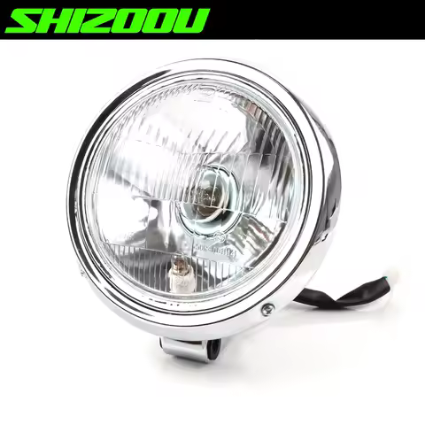 Motorcycle Chrome Headlight Head Light Headlamp For Harley 883 HONDA Steed VLX 400/600 Shadow 600 Magna 250/600/750 CA 250 ca250