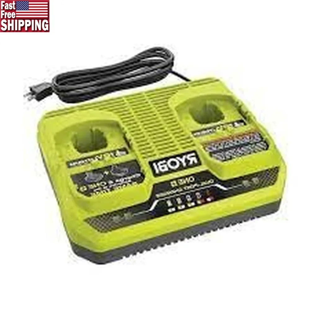 

18V Dual Port Charger 2X Faster Charging Energy Save Mode UL/CSA/ETL Certified 120V Input UPC 033287212026