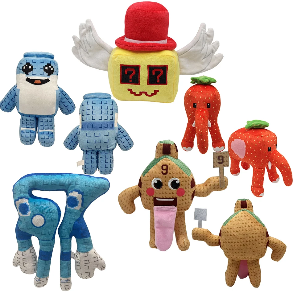 25cm STEAL A BRAINROT Blue No. 67 Plush Toy Cute House Dolls Game Surrounding Blue No. 67 Toys Soft Toys for Kids Birthday Gifts