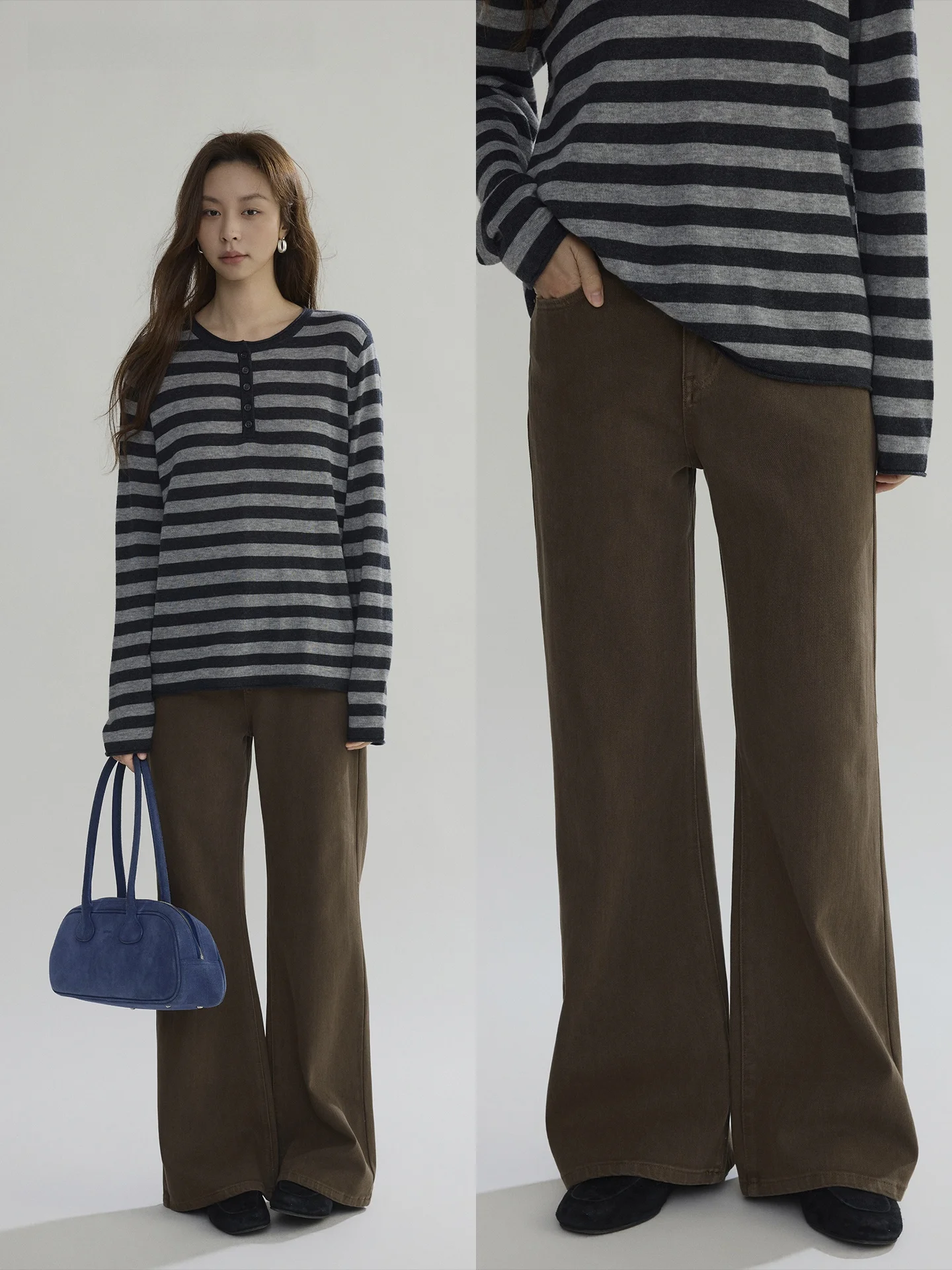 

Joli Choose High Waist Straight Leg Jeans Women's Faion Slimming Capri Pants Spring New Arrival Casual Cotton Denim