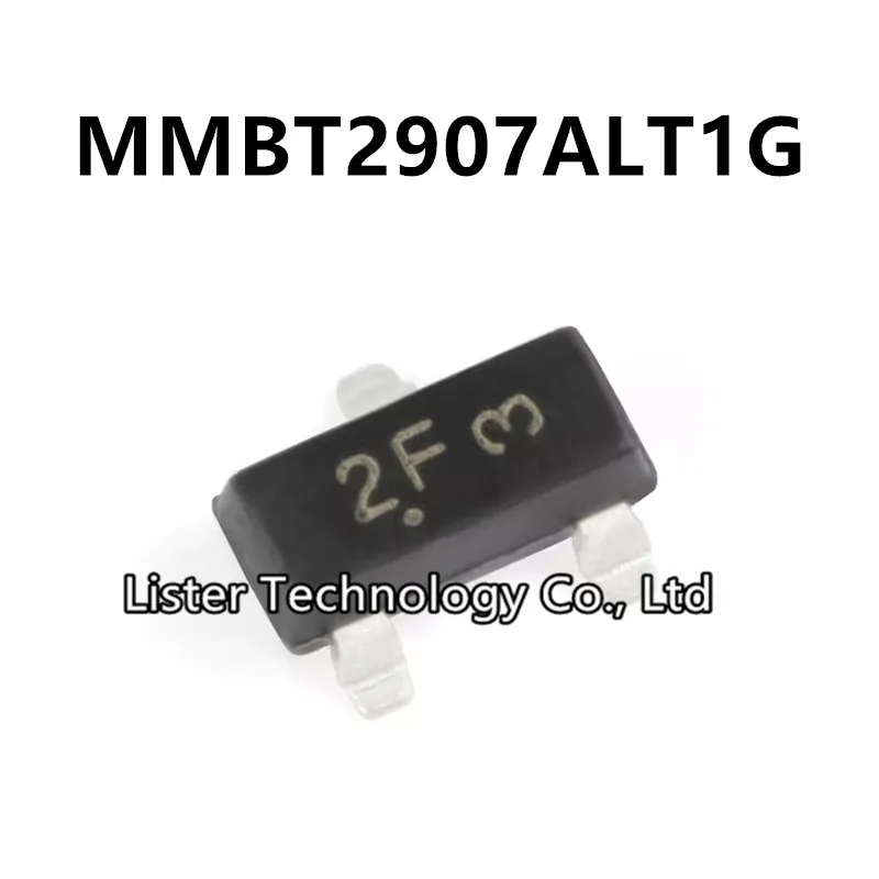 50~500pcs/lot New MMBT2907ALT1G SOT-23 Marking:2F MMBT2907 MMBT2907A 2907 SOT23 SMD 2N2907 PNP Transistor LMBT2907ALT1G