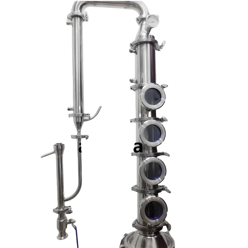 

4 "наружный диаметр 119 мм для домашнего пивоварения с наборами медных пузырьковых пластин * 4-флейтовый дистиллятор, нержавеющая сталь 304