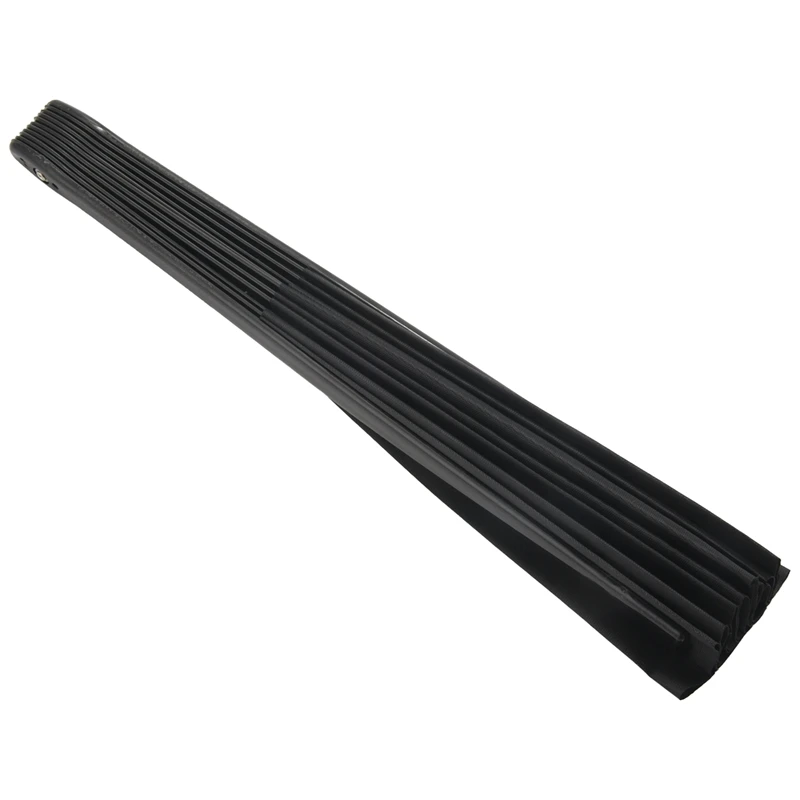 Abanico plegable grande de tela de nailon para fiesta, abanico de mano de Kung Fu chino, Tai Chi, decoración negra, 2 piezas