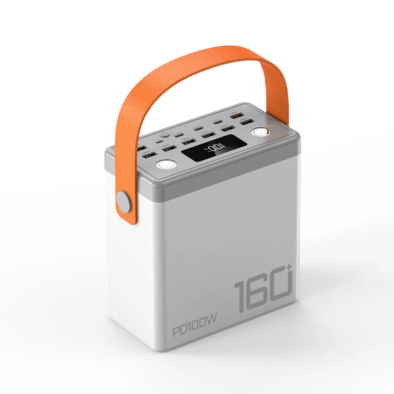 بنك طاقة محمول 160000mAh محطة توريد نوع C PD100W سعة كبيرة شحن سريع بطارية مساعدة لأجهزة الكمبيوتر المحمول آيفون