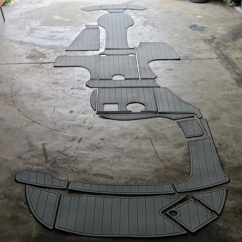 STLF Chaparral 254 Swim Step Platform Cockpit Pad Boat EVA Foam Teak Deck Floor Mat Seadek MarineMat Gatorstep Style Self Adhesi