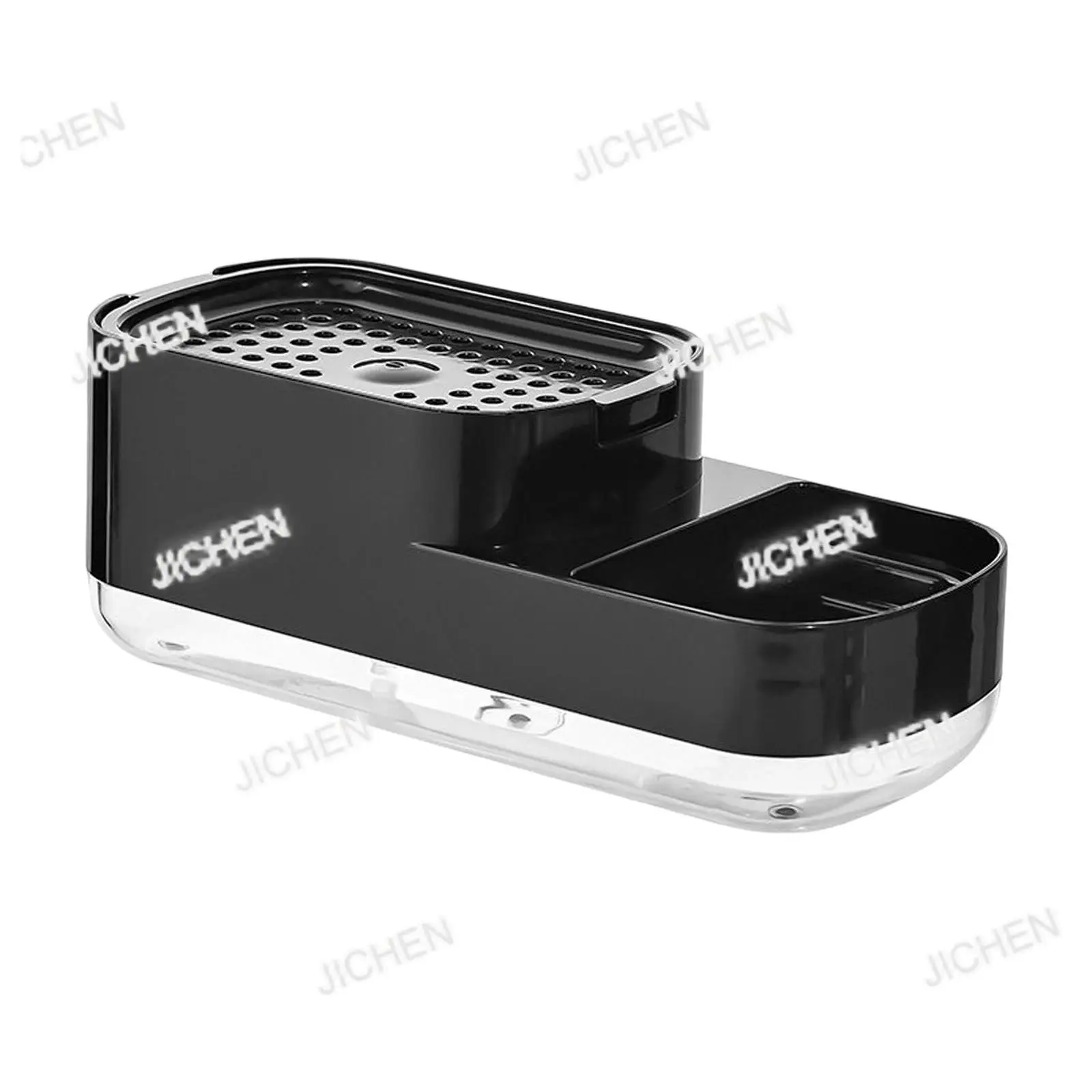 

Neu Soap Pump Dispenser Caddy Organizer One Sponge Holder Durable Drip Tray Countertop Organizer for Kitchen