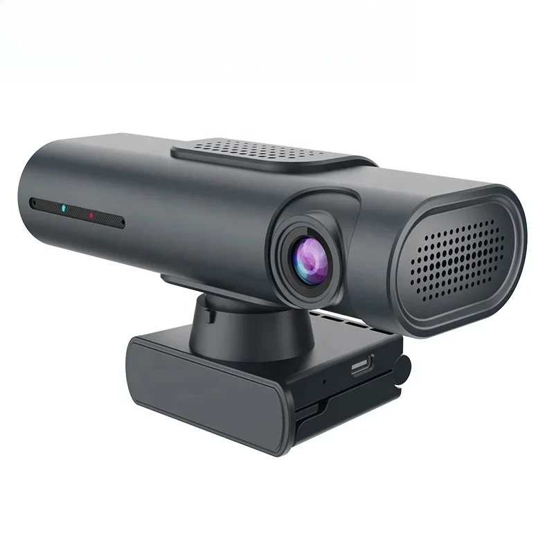 4K Mini PTZ Auto Tracking Gesture Control PC  Dual Microphones CMOS Image Sensor Webcams Show Mode Conferencing