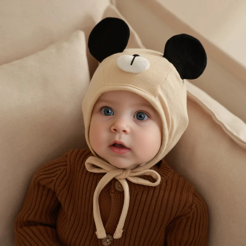 Baby Hats for Autumn and Winter Toddler Ear Protection Hats Infant Cute Cartoon Style Hospital Hat Beanie for Baby Boy and Girl