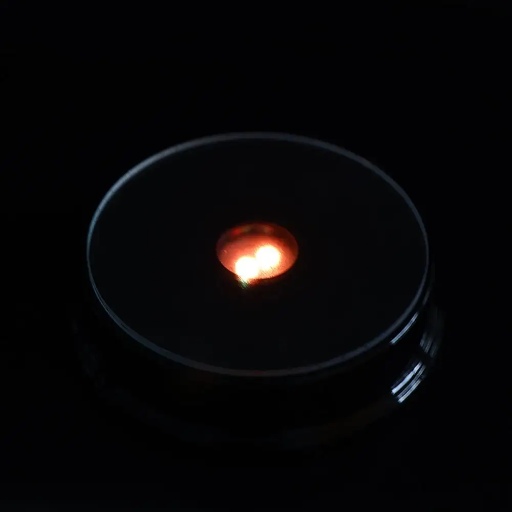 Plastic Shell 1 pcs Gift Showing DIY Photography Props Black LED Ornament Crystal Light Base Display Stand Luminous Base