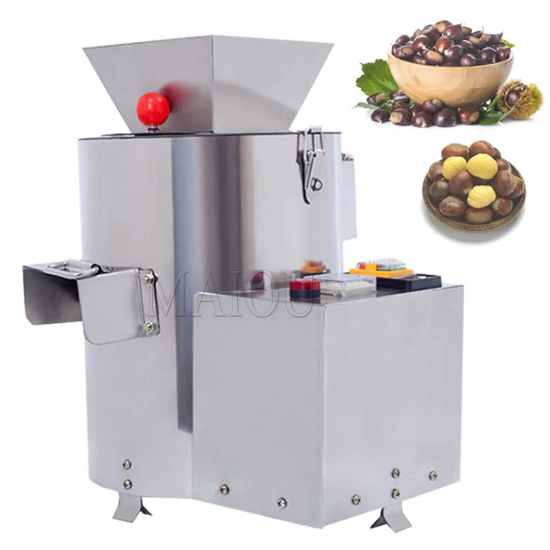 Electric Chestnut Husking Shelling Machine Commercial Automatic Chestnuts Skin Removal Small Home Use Chestnuts Sheller Peeler