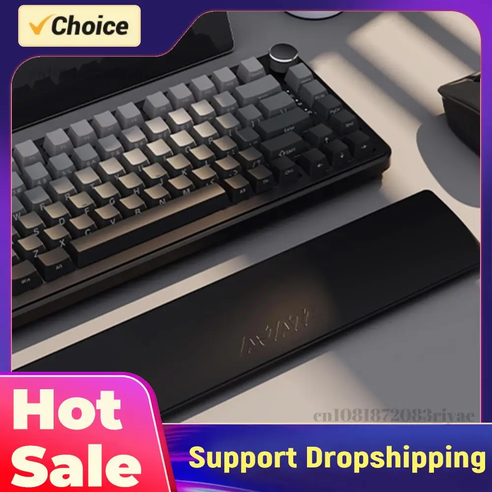 

Игровая клавиатура на 81 клавишу с эргономичной подставкой для запястий, противоскользящей резиновой основой и устойчивым основанием, аксессуары для игровых клавиатур