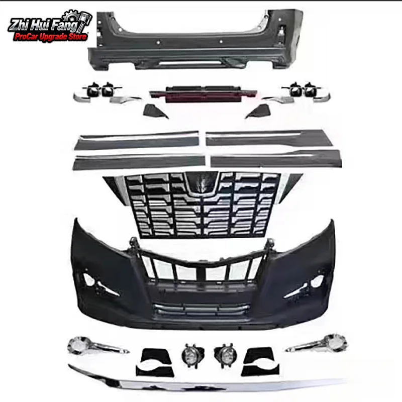 

Подходит для Toyota Alphard 2008-2020, старая модель, модифицированная новая модель Mona Lisa, полный комплект кузова, передние и задние бамперы