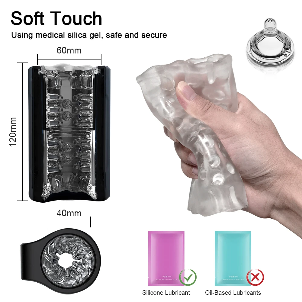 Automatic Rotation Male Masturbator Cup Silicone Vagina Masturbation Sex Toys for Men Male Mastubator Goods for Adults