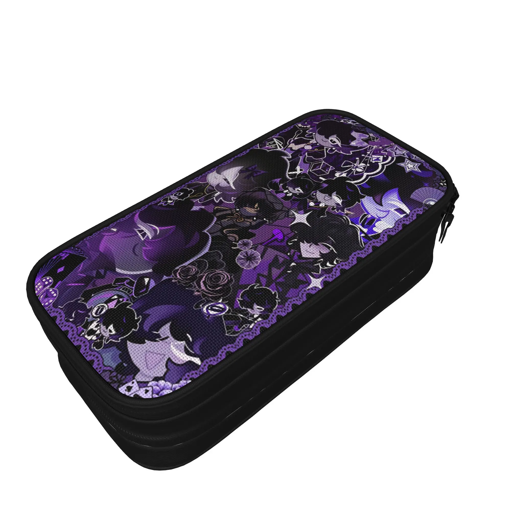 Shadow Milk Pencil Case Cookie Run Kingdom Big Pencil Box Child Canvas Kawaii School Pencil Cases Graphic Stationery Organizer