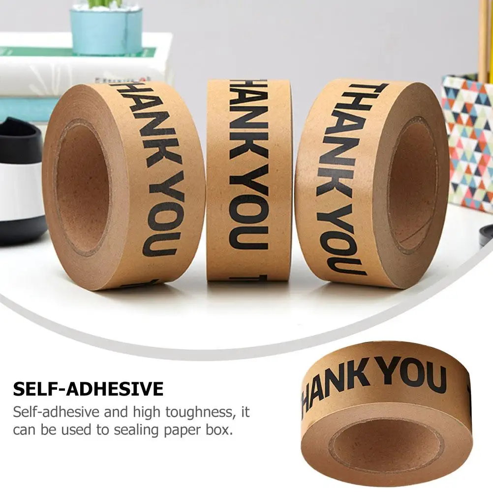 Paper Tape Sealing Paper Packaging Tape Writable Self adhesive Carton Packaging Multipurpose Sticker