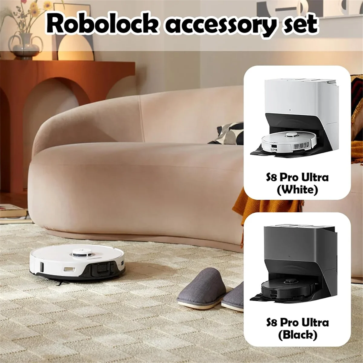 لملحقات قطع غيار الفرشاة الرئيسية المطاطية للمكنسة الكهربائية Roborock S8 Pro Ultra