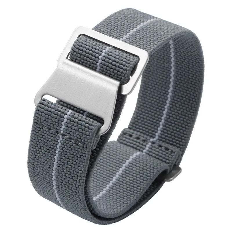 18mm 20mm 22mm Französische Truppen Fallschirm Armbänder Elastisches Nylon Geflochtenes Uhrenarmband Universal Herren Damen Armband Weicher Sportarmband