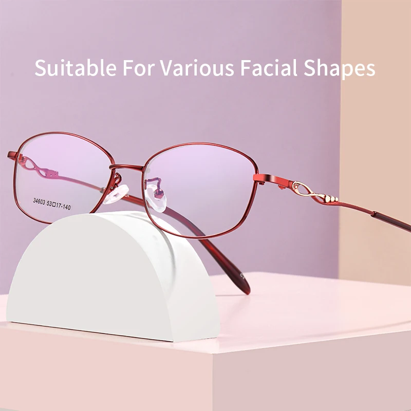 Xbora High Quality Ladies Oval Alloy Eyeglasses Frame Retro Myopia Farsighted Optical Reading Prescription Glasses Women 34603