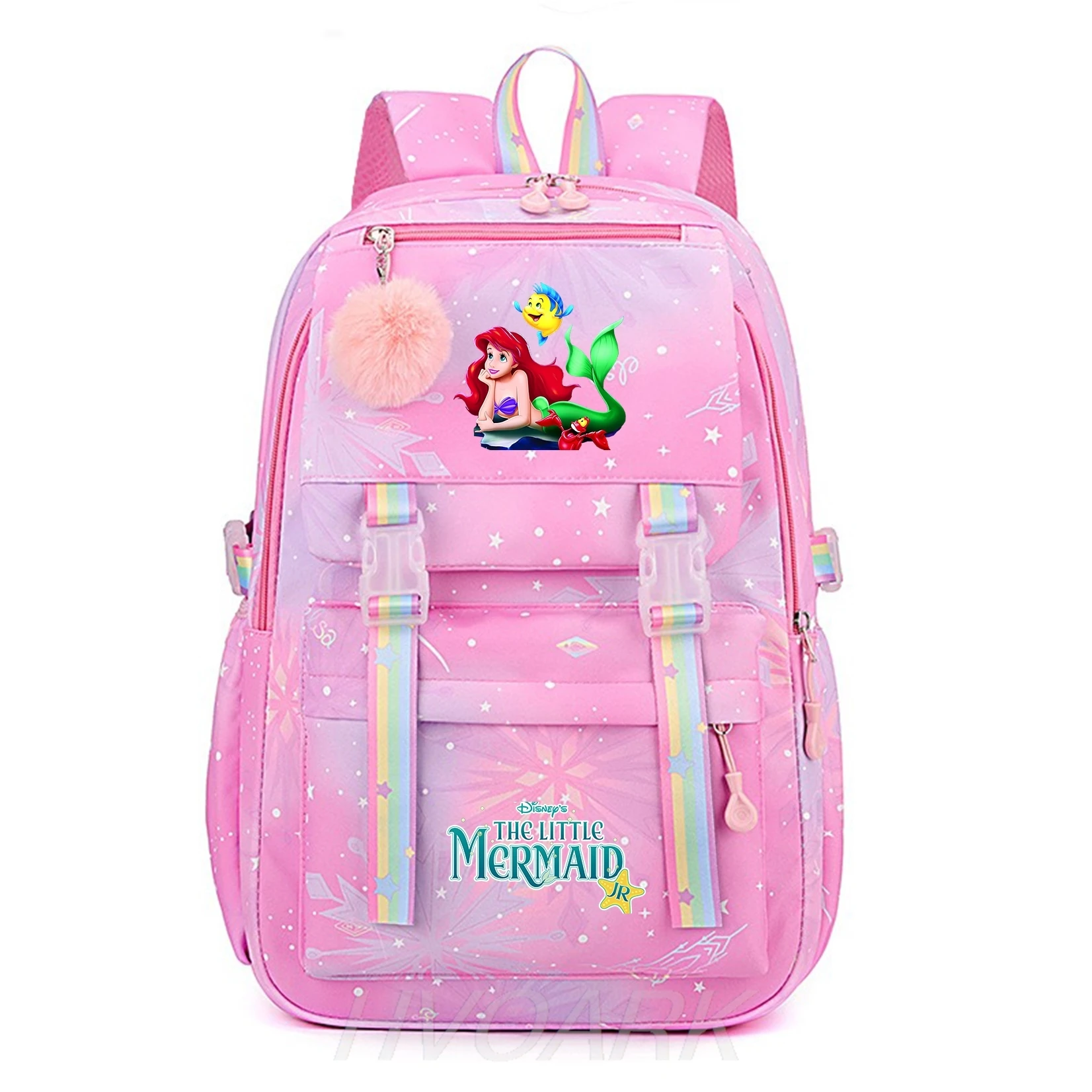 The Little Mermaid Women's Backpack Boys Girls Bookbag Bag Student Teenager Children Knapsack Schoolbag Rucksack Birthday Gift