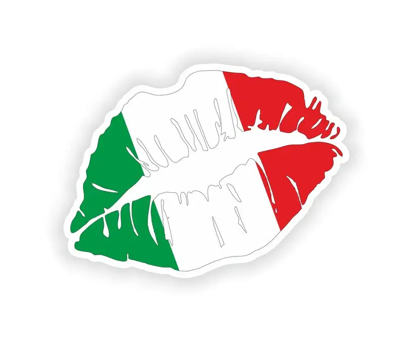 

Italy Lips Flag Stickers Personalized Custom Stickers And Cover Scratches Decals Funny Stickers Decoration Accessories And Decal