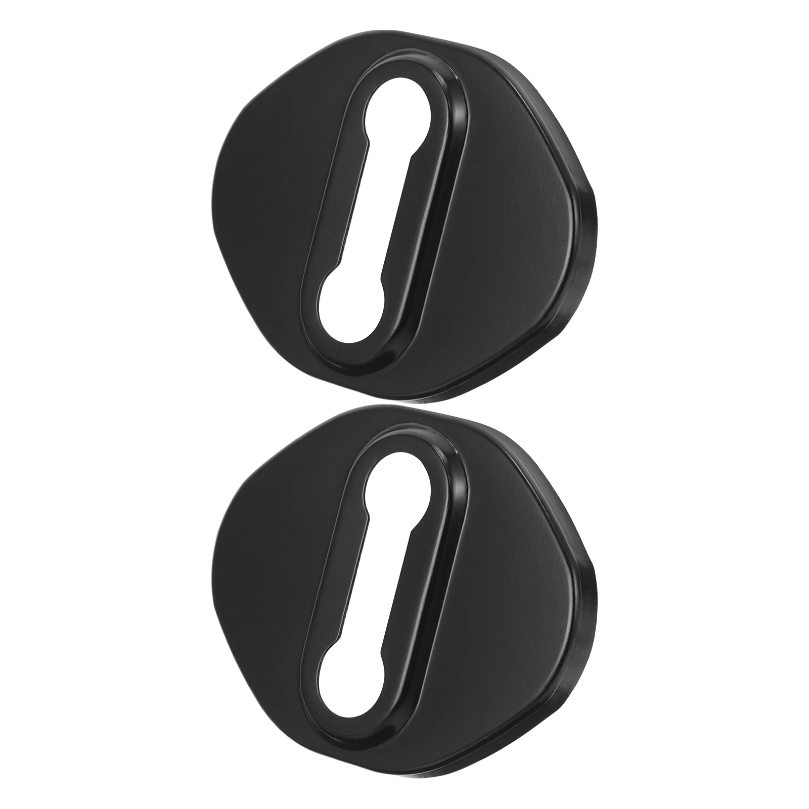 

2Pcs Metal Car Door Lock Cover Durable Aluminum Protector Easy Installation Automotive Parts Car Door Lock Cover