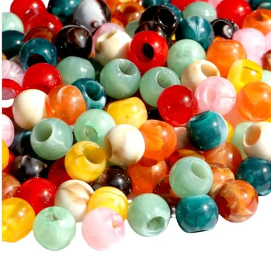 

Quality Assurance 160pcs 12mm Plastics Acrylic Large Hole Cloud Pop Beads Mix Color Large Hole Hair Beads Bracelet Hole:5.5mm