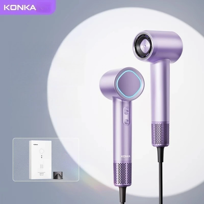 

KONKA Новый высокоскоростной фен для ухода за волосами с отрицательными ионами Быстросохнущий бытовой бесшумный легкий быстросохнущий для всех типов волос