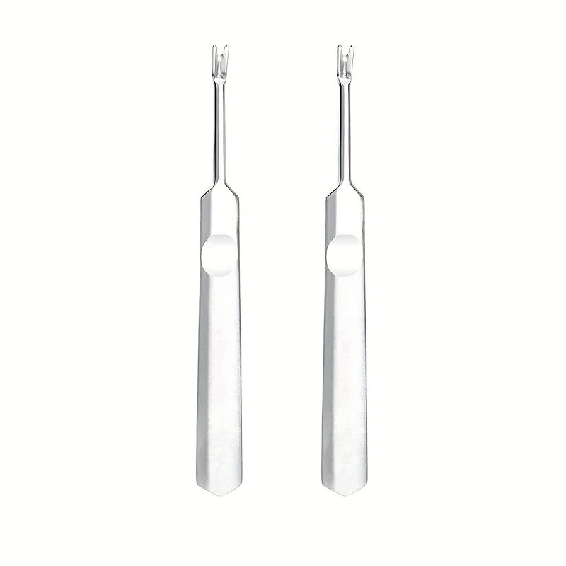 Professional Stainless Steel Cuticle Pusher Nail Exfoliator Dead Skin Fork Manicure And Pedicure Tools Nail Care Unscented