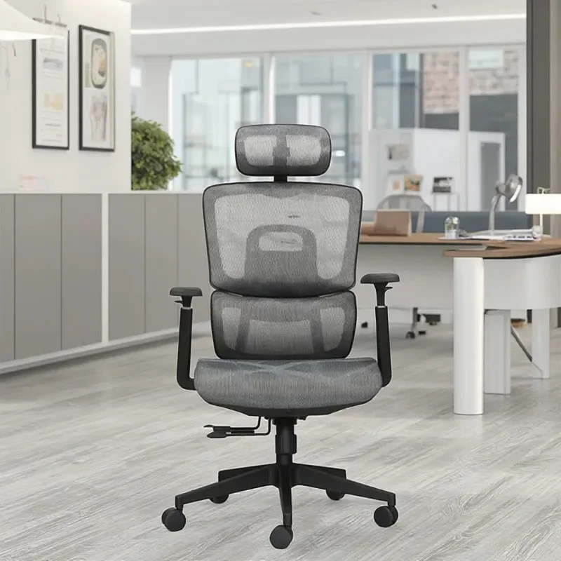 Office Chair Adjustable High Back Swivel Mesh Ergonomic Manager Computer Office Chairs With Wheels