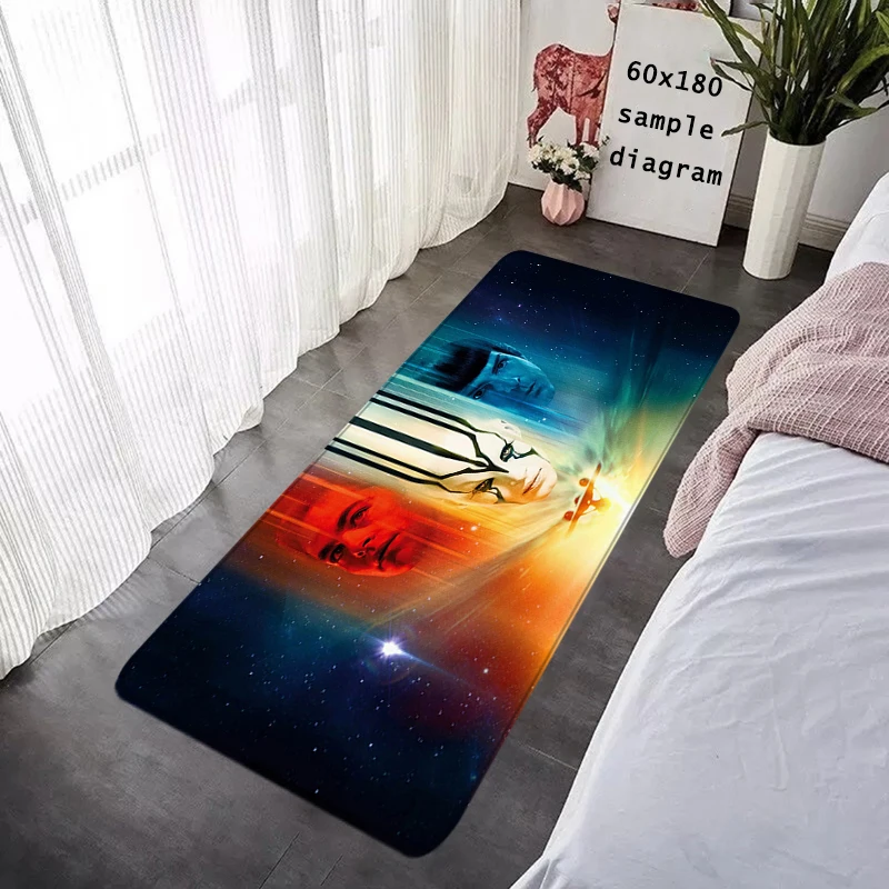 S-Star T-Trek Rug USS Enterprise Printed Beyond JTK Spock, Non-Slip Door Mat, Washable Anti-Slip Rug for Home Living Bathroom