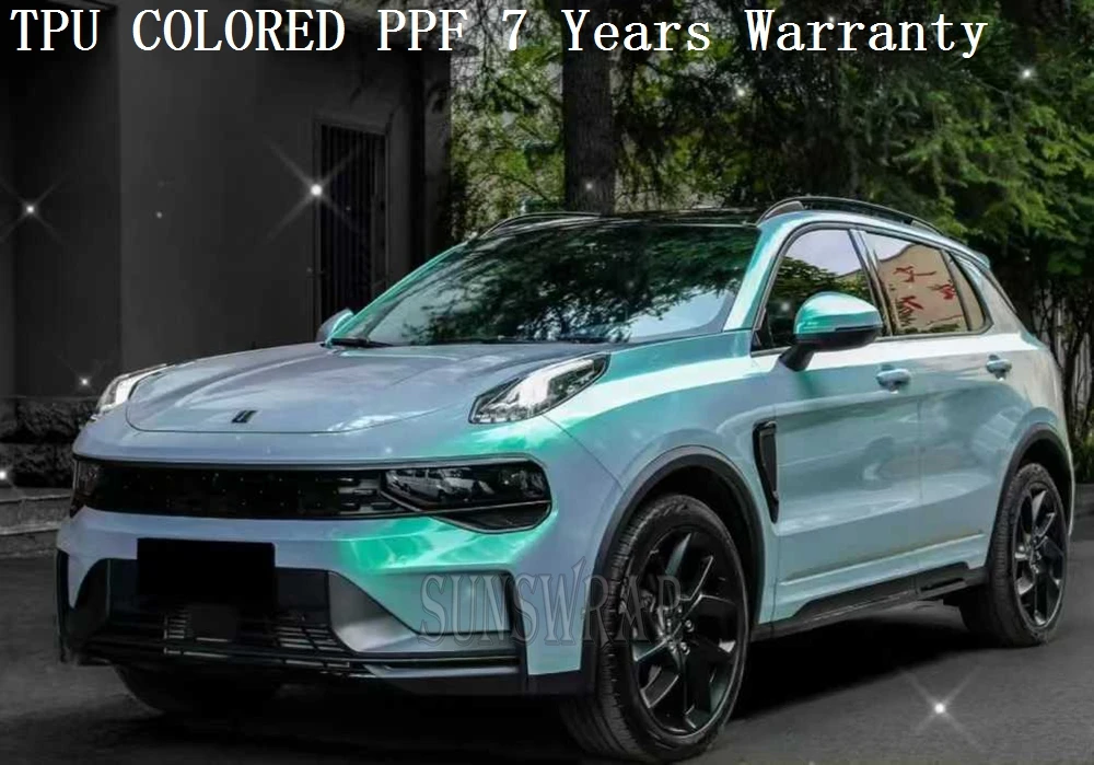 

Premium Self-Healing TPU PPF Film - Turquoise Green Paint Protection Film Wet Instal for Cars, Boats, Aircraft 5x52ft/roll