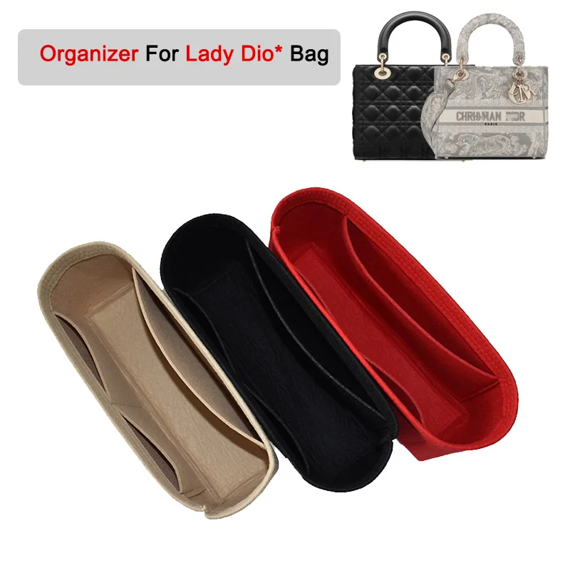 

Fit For Lady Dio R Bag Organizer Purse Organization Kit Insert Pouch Luxury Lady Bag Mini Small Medium Large Inner Liner Shaper