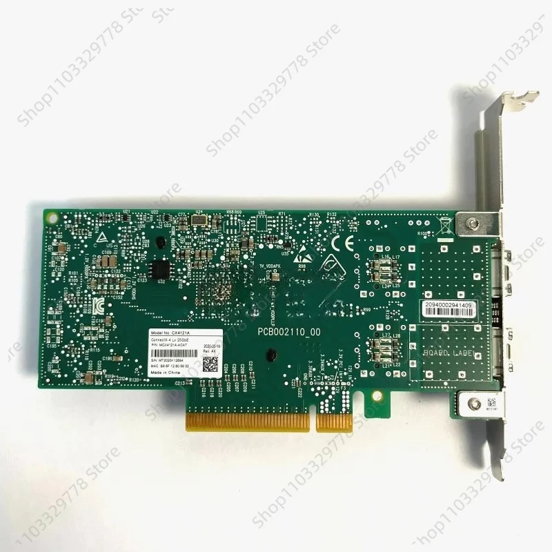 MCX4121A-ACAT ConnectX-4 Lx 25GbE SFP28 2-port PCIe Adapter Mellano  MCX4121A-ACAT ConnectX-4 25Gigabit Ethernet Card PCI-E 3.0