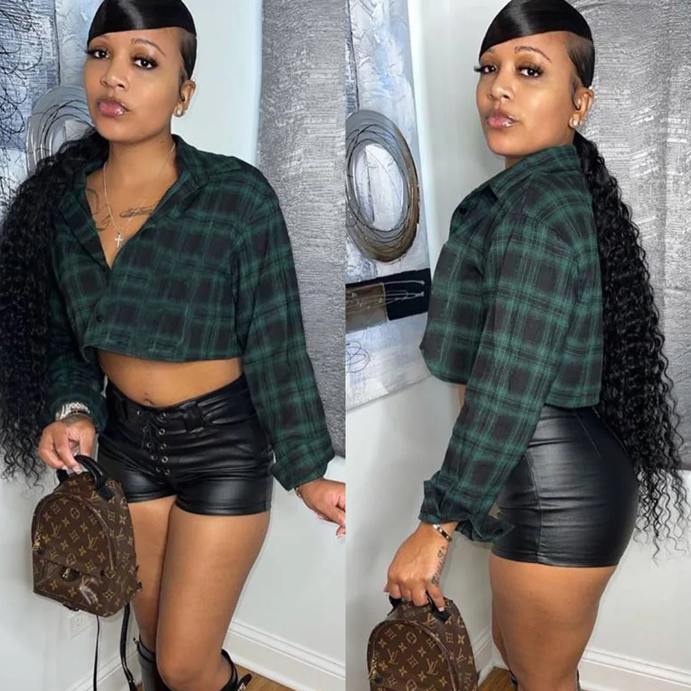 Nowa damska bluza oversize 824DF, długa, luźna odzież wierzchnia, odsłaniająca pępek, z mieszanki bawełny, idealna na wiosnę.