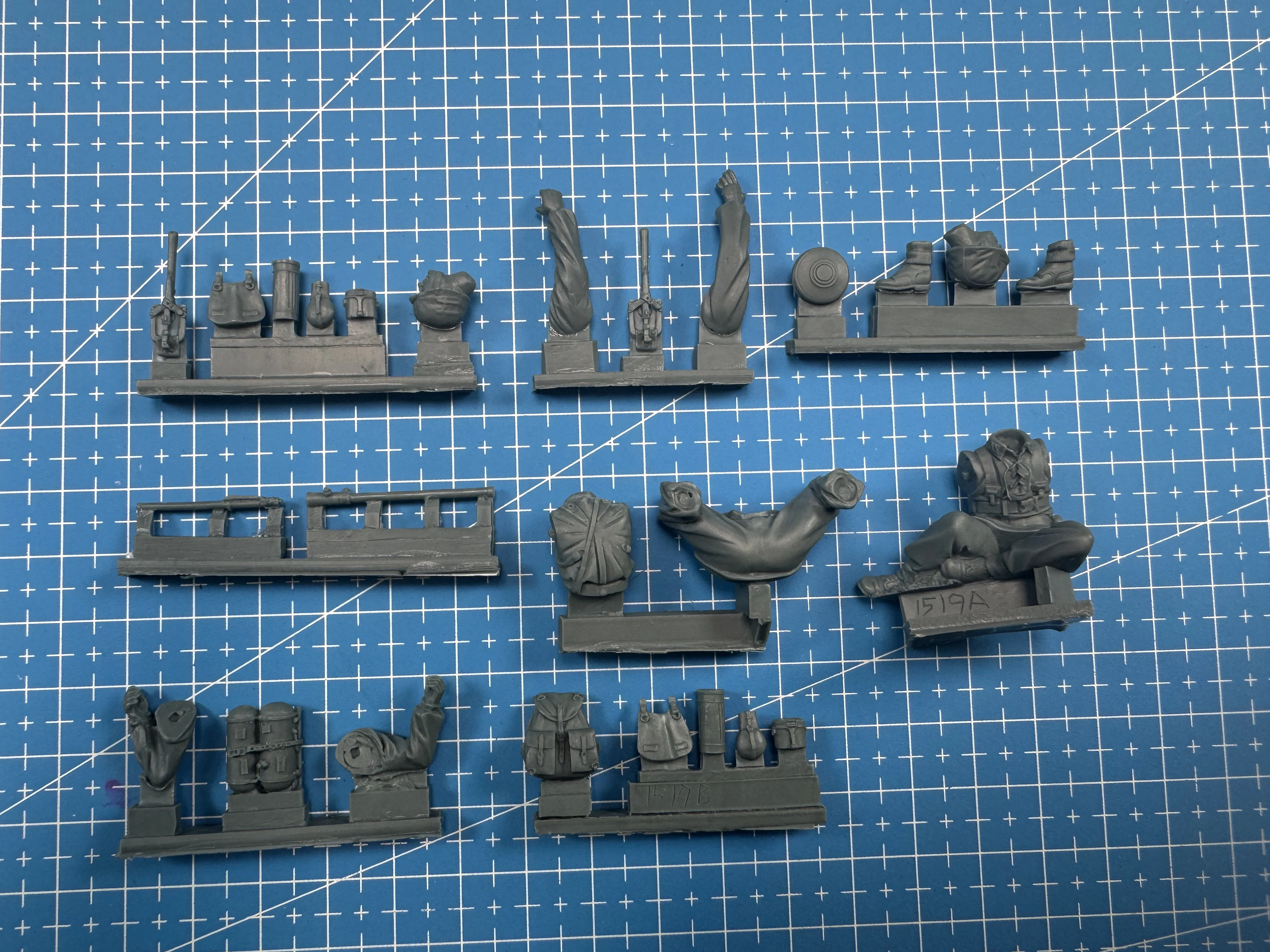 1:35 Cast Resin Model Assembly Kit, GK, Resin Soldier Combat Status, Unpainted