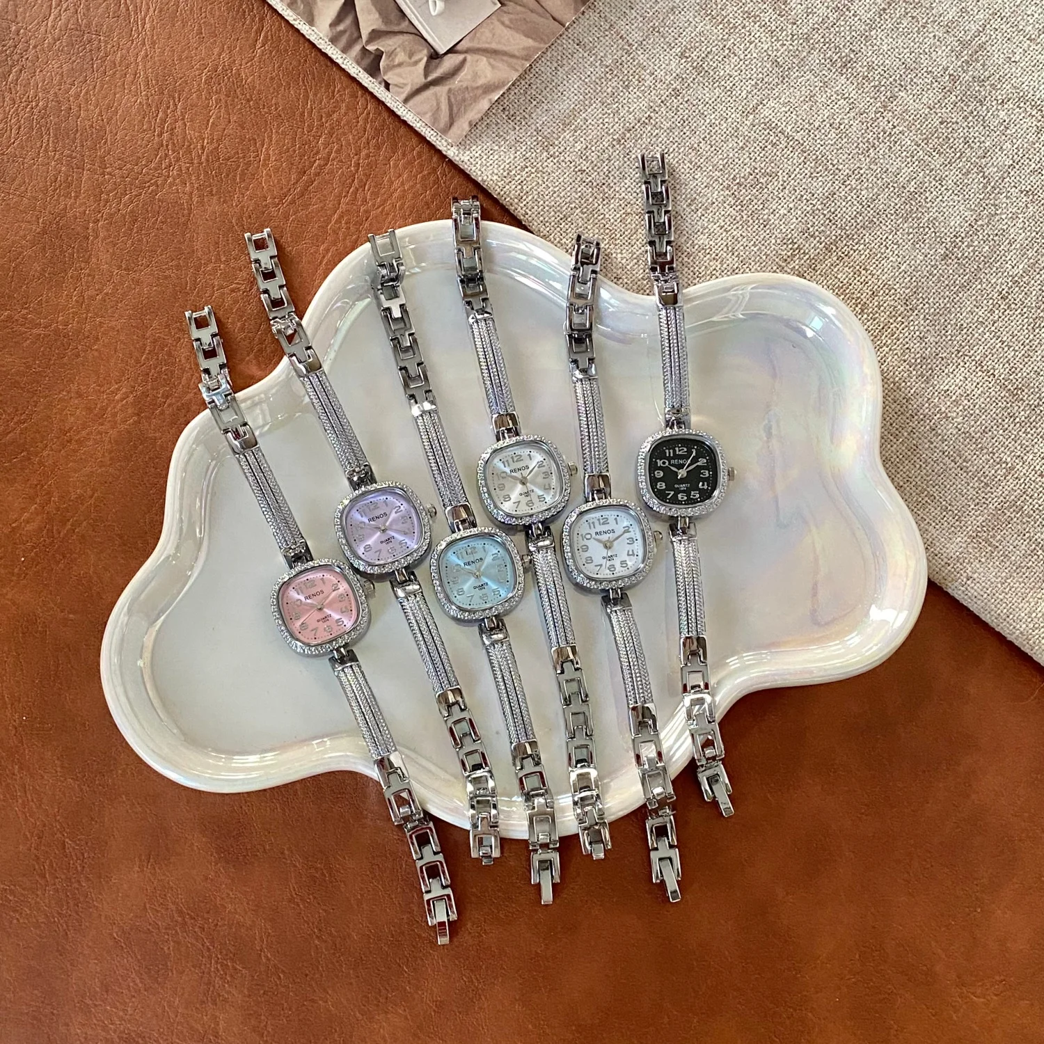 Small Mini Square Dial Women Quartz Watch Vintage Thin Sliver Bracelet Watches Niche Clock Ladies Dress Wristwatch Reloj Mujer