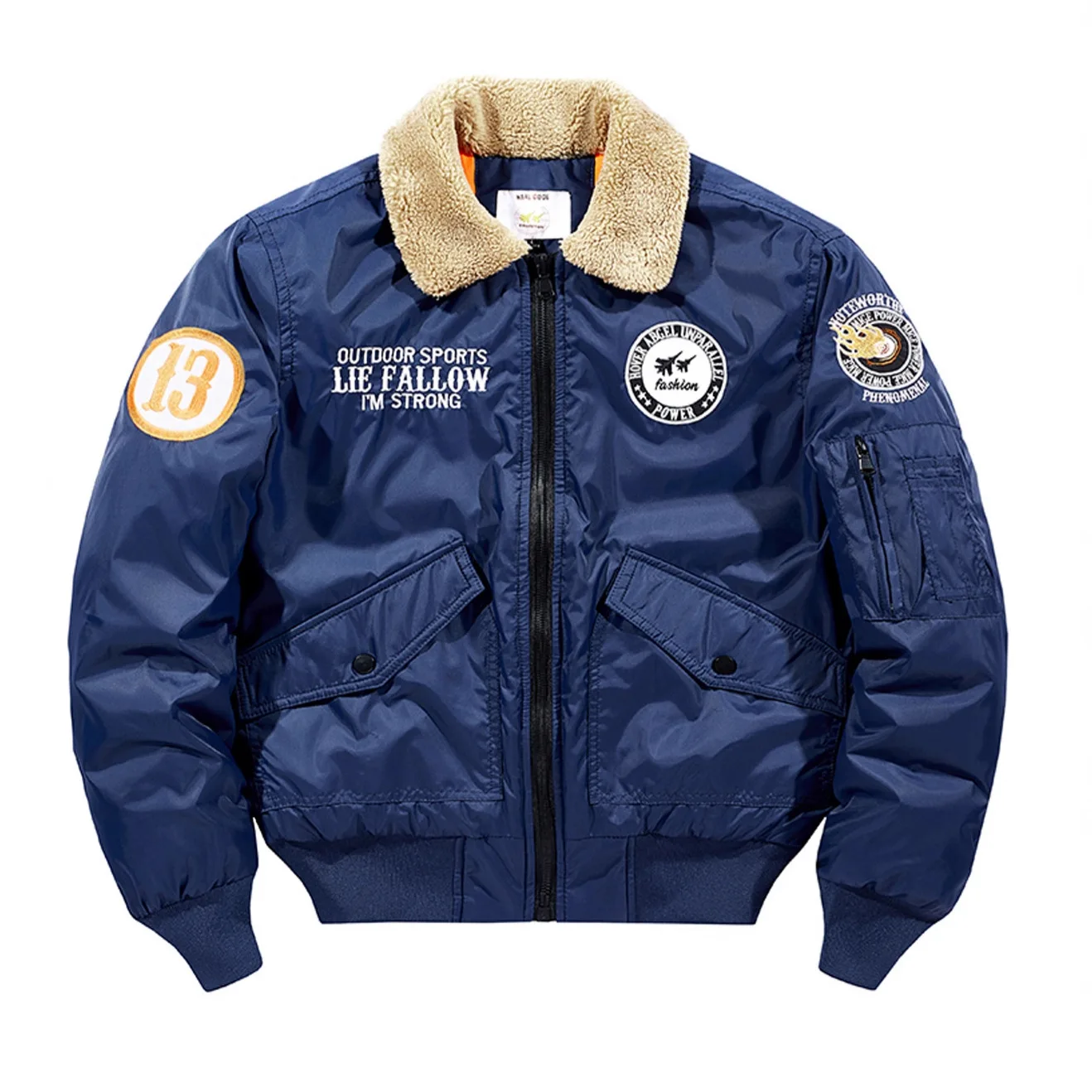 

2025 Men Bomber Jacket Autumn Winter Letter Embroidery Turn Down Collar Male Coat American Long Sleeve Man Baseball Uniform