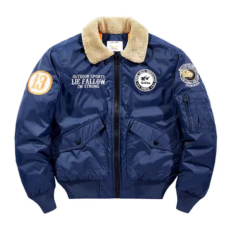 2025 Men Bomber Jacket Autumn Winter Letter Embroidery Turn Down Collar Male Coat American Long Sleeve Man Baseball Uniform