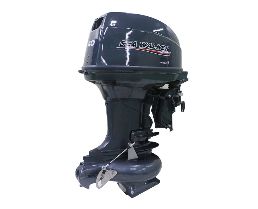2-stroke 40HP Water Jet Drive Pump Outboard Motor Boat Engine Electric/Manual Start 2-cylinder Boat Engine Motor Short Shaft
