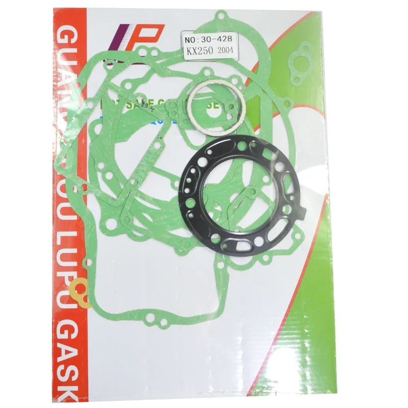 

Motorcycle Engine Cylinder Bottom Crankcase Stator Clutch Cover Gaskets Set For Kawasaki KX250 2004 KX 250