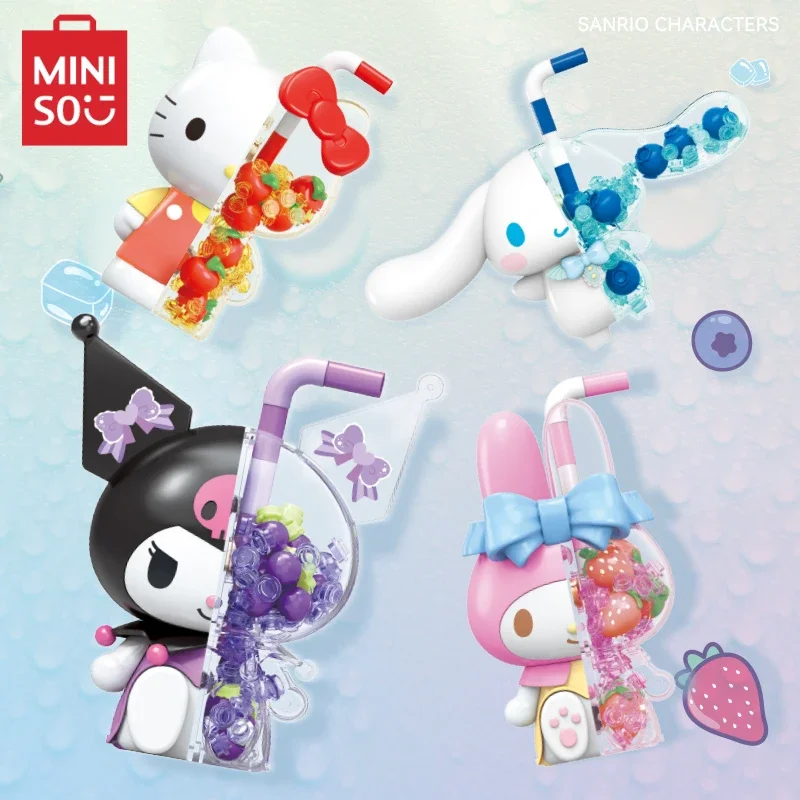 

MINISO Sanrio Bubble Soda Fantastic Giant Doll Series Building Block Tabletop Decoration Puzzle Assembling Birthday Gift