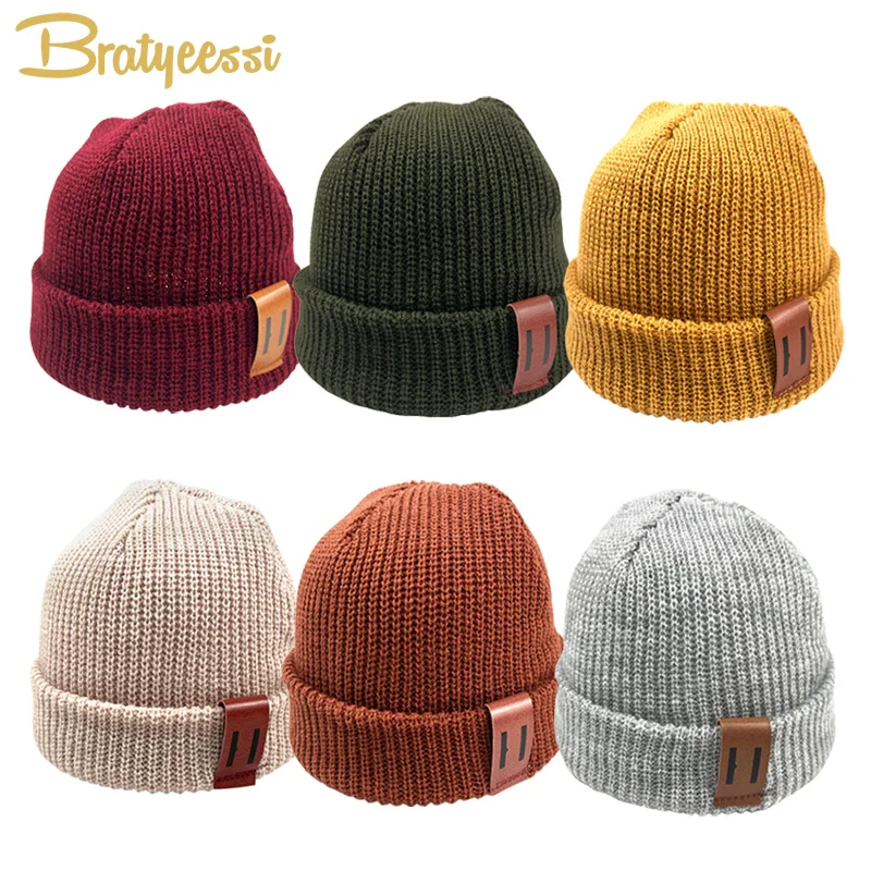 Chapeau en tricot pour bébé, Bonnet pour enfant de 1 à 4 ans