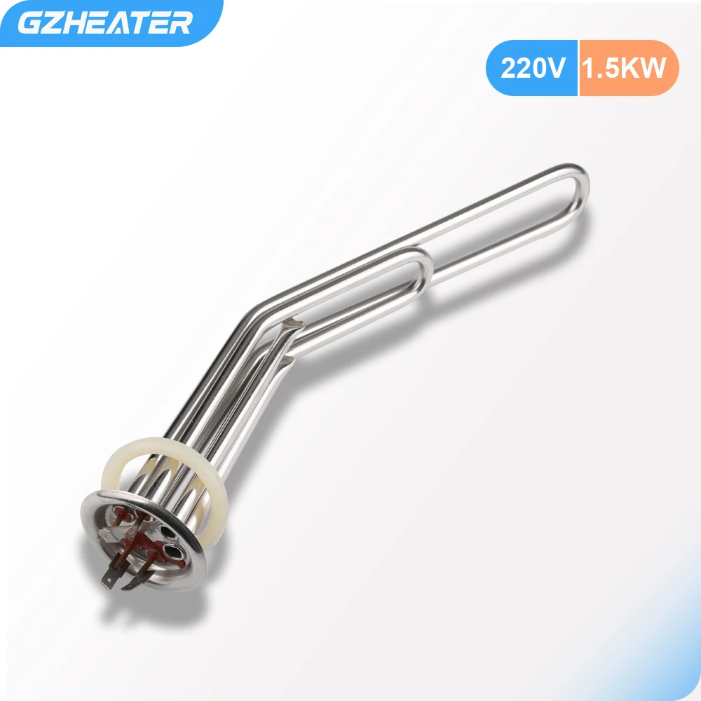 

Boiler and Spare Parts Heating Element with 2 probes 63mm cap 220v 1500w Stainless Steel electric water heater tube