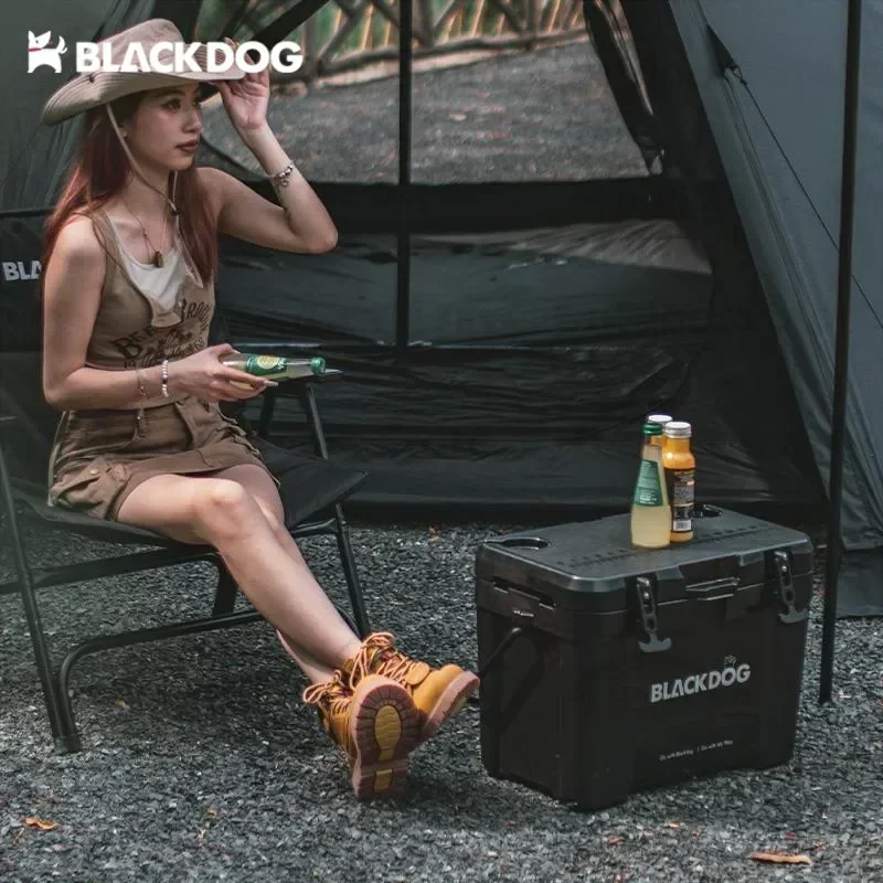 BLACKDOG 26L Large Bucket Cooler Box Space Box 108h Outdoor Travel Food Keep Fresh Ice Fridge Camping PP Insulation Ultralight。