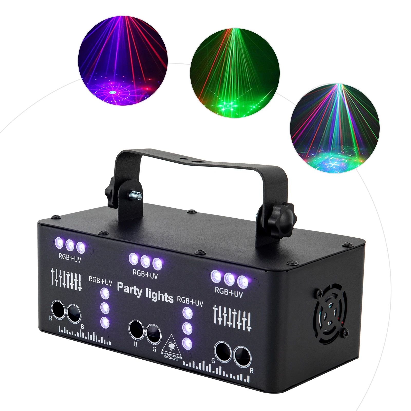 21-Eye LED RGB Light DJ Projector Disco Stage Lighting Light Effect DMX Effect Spotlight Party Bar Birthday