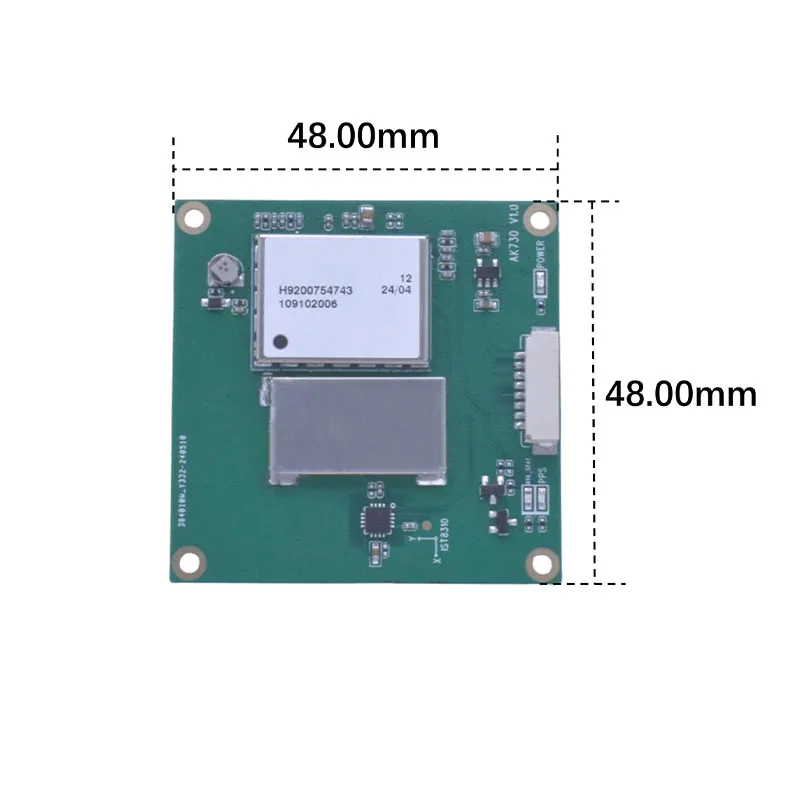 Good -F9P IST8310 RTK High-Precision Receiver, Multi-System Satellite Support, Industrial-Grade Noise Reduction,