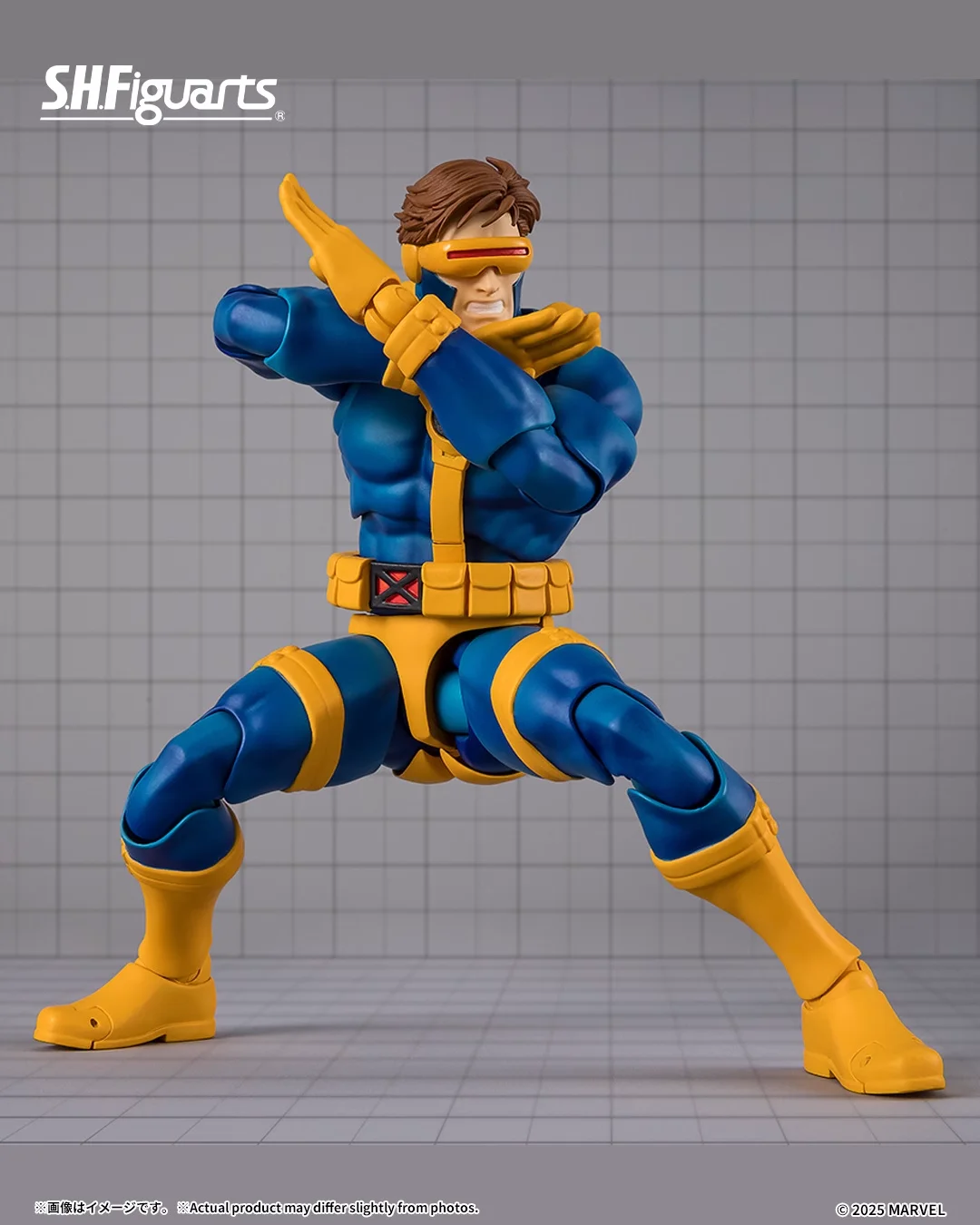 شخصيات الأكشن الأصلية S.H.Figuarts X-men Cyclops GAMERVERSE مجموعة ألعاب Shf Cyclops نماذج PVC شخصيات كرتونية متحركة #4