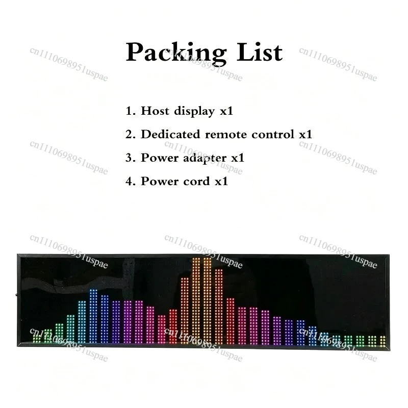 For Professional Dynamic Music Rhythm Spectrum Display RGB Full Color Pickup Lamp Desktop Ornament Music Atmosphere Light