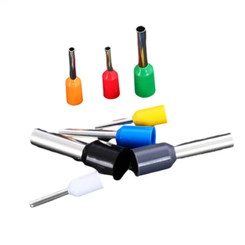 Isolados Latão Cobre Crimp Fio Terminais Kit com Caixa, Cabo Pin Termina, Conectores Terminal, Feito, 400Pcs